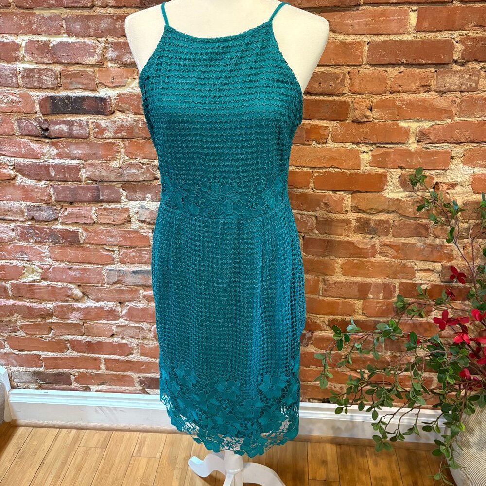 Willow & Clay Teal Midi Dress L